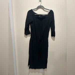 Ann Taylor Classic Black Long Sleeve Dress